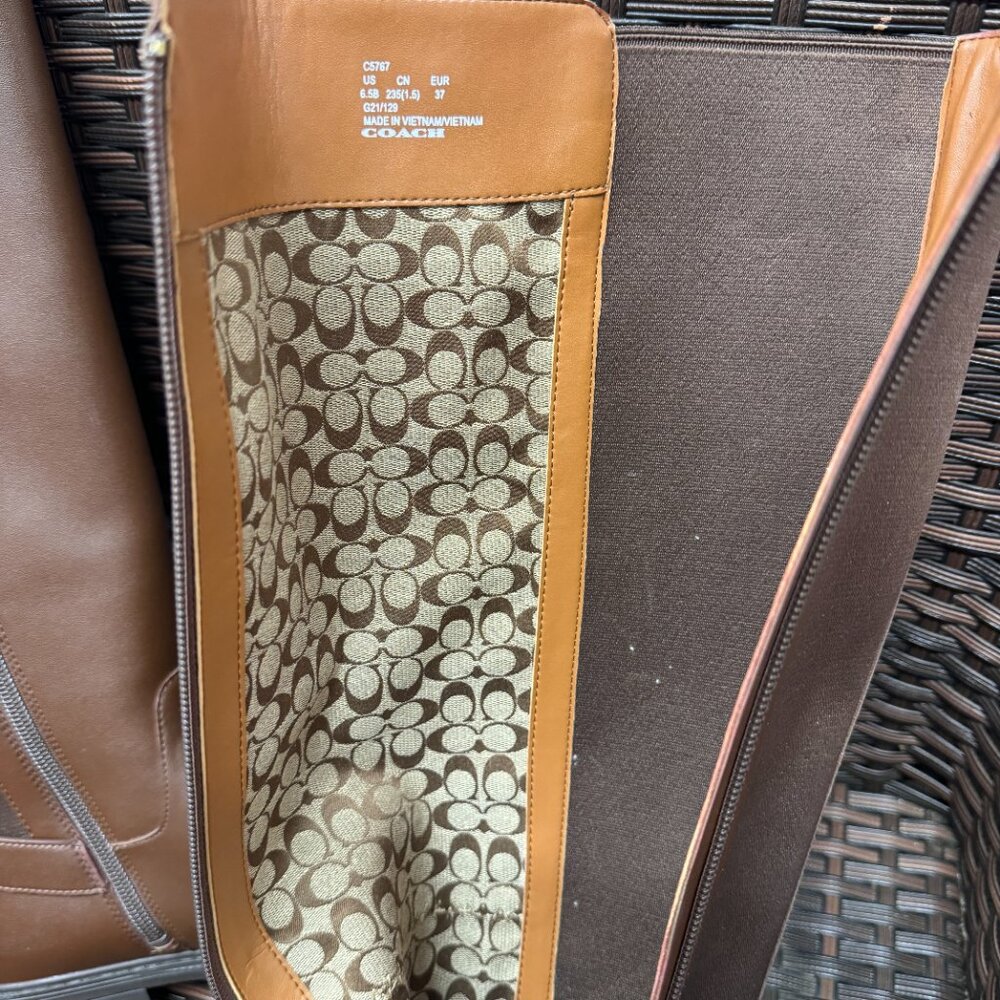 coach Fitz Riding Boot c5767 size 6.5 - Picture 7 of 9